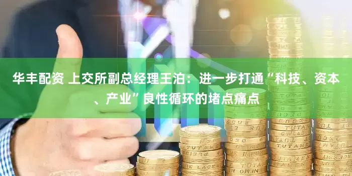 华丰配资 上交所副总经理王泊：进一步打通“科技、资本、产业”良性循环的堵点痛点